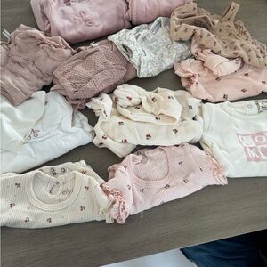 Baby Girl Clothing Bundle in Pink and Cream